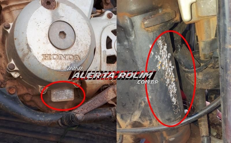 Rolim de Moura – Moto possivelmente furtada ou roubada é encontrada pela PM na área rural do município